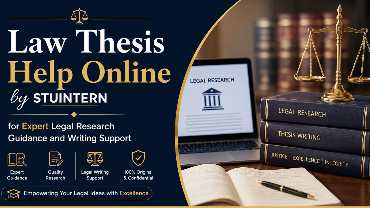 Law Thesis Help Online by STUINTERN for Expert Legal Research Guidance and Writing Support