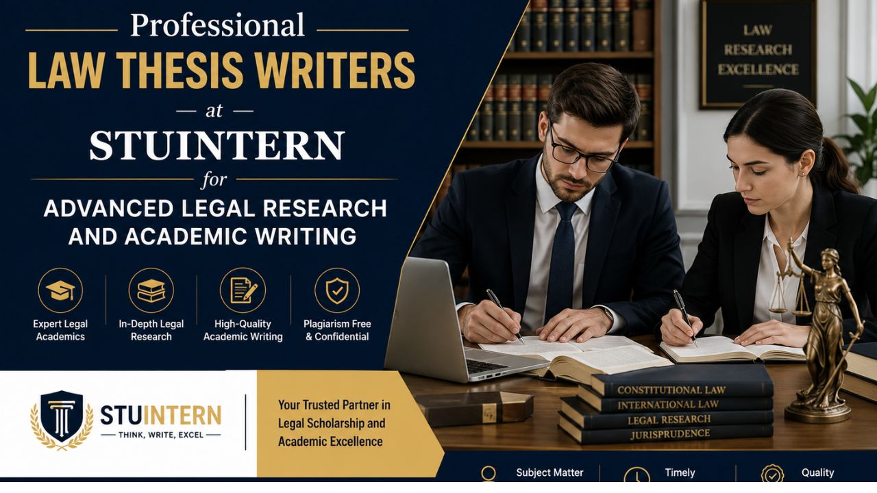 Professional Law Thesis Writers at STUINTERN for Advanced Legal Research and Academic Writing