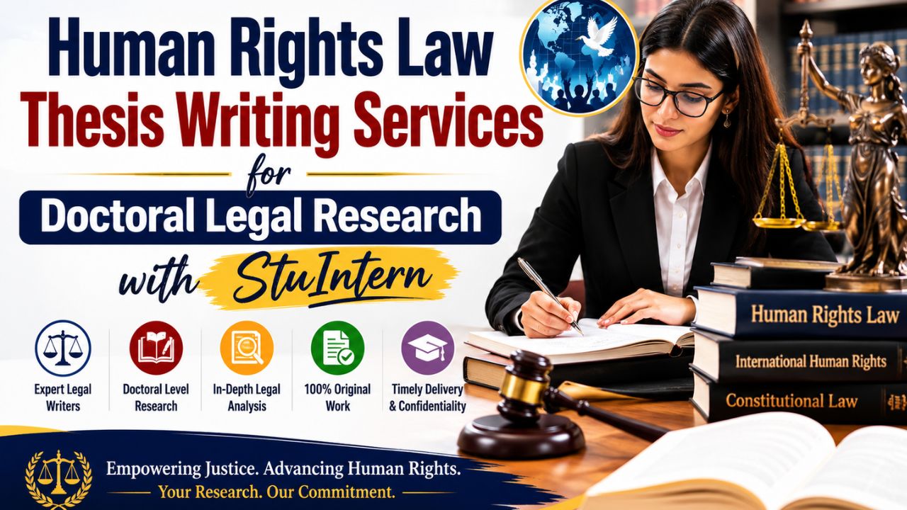 Human Rights Law Thesis Writing Services for Doctoral Legal Research with StuIntern