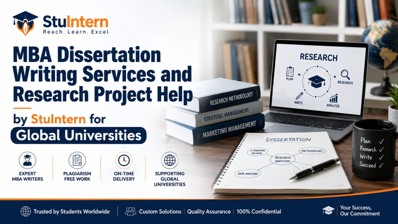MBA Dissertation Writing Services and Research Project Help by StuIntern for Global Universities