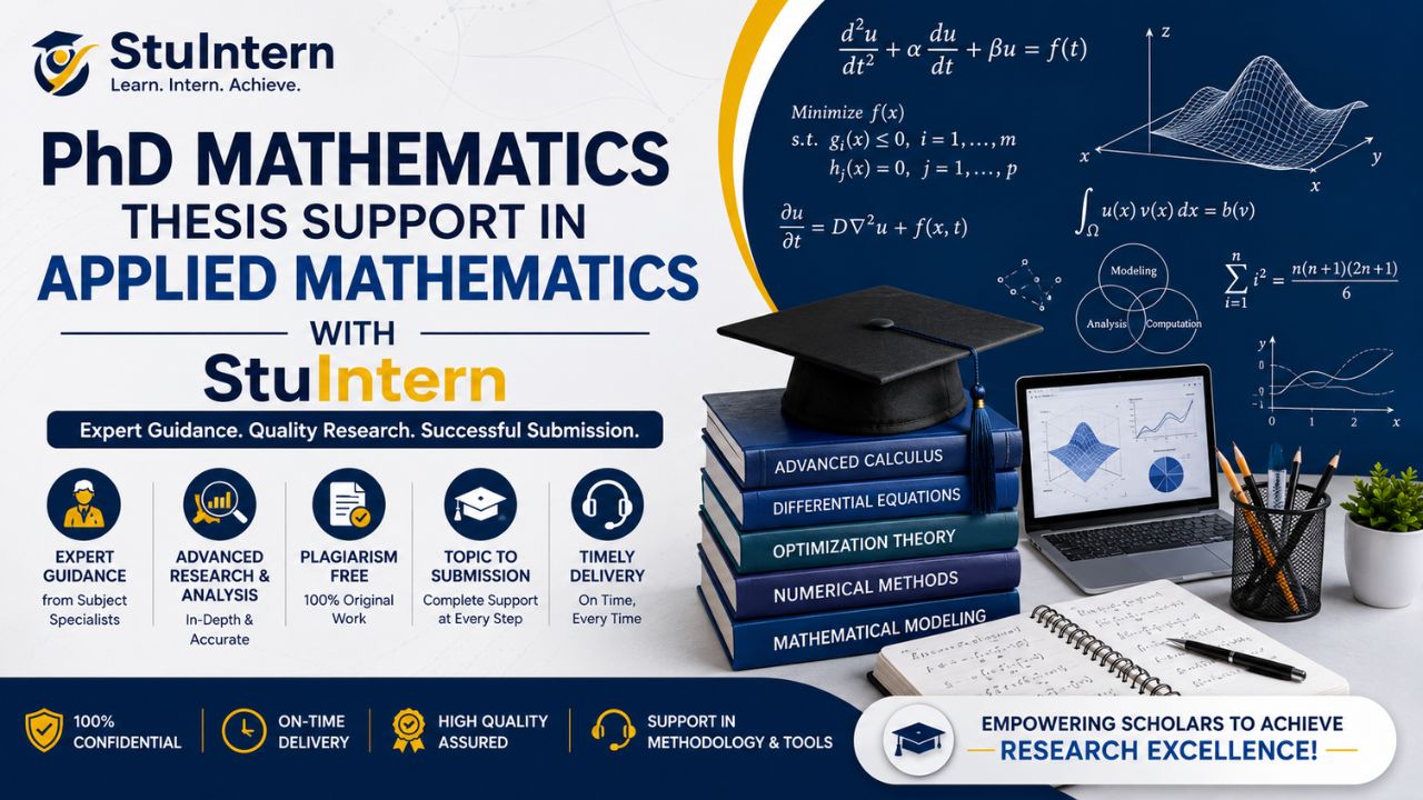 PhD Mathematics Thesis Support in Applied Mathematics with StuIntern