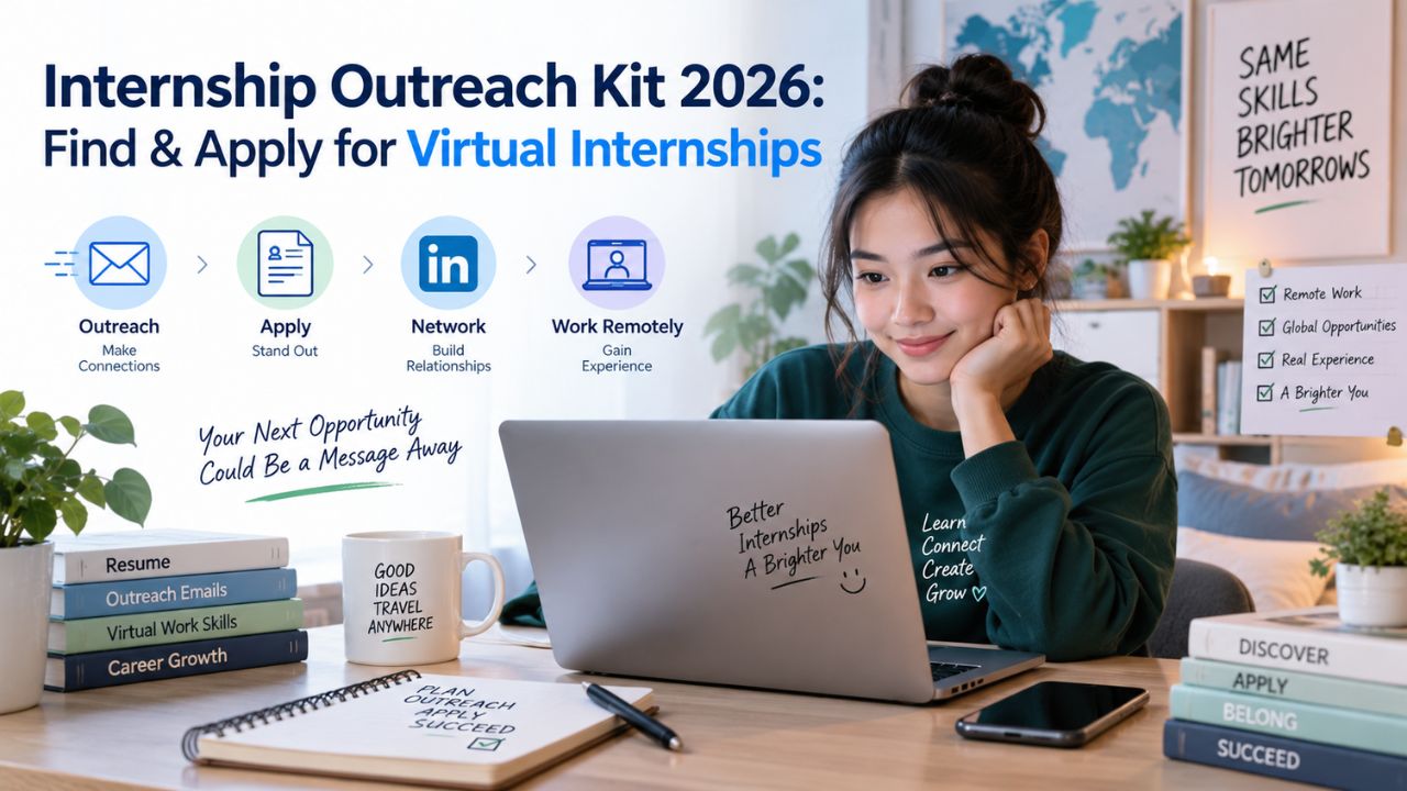 Internship Outreach Kit 2026: Find & Apply for Virtual Internships