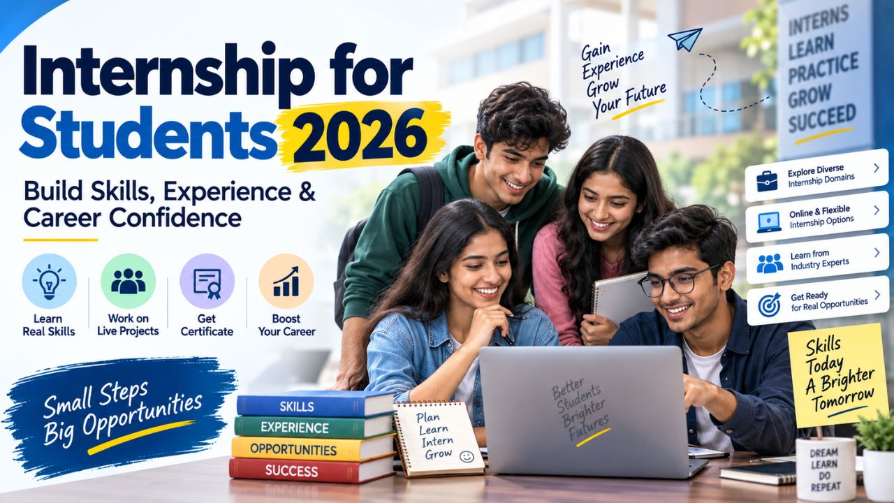 Internship for Students 2026: Build Skills, Experience & Career Confidence