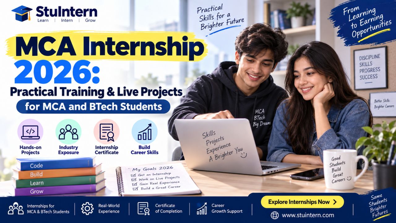 MCA Internship 2026: Practical Training & Live Projects for MCA and BTech Students