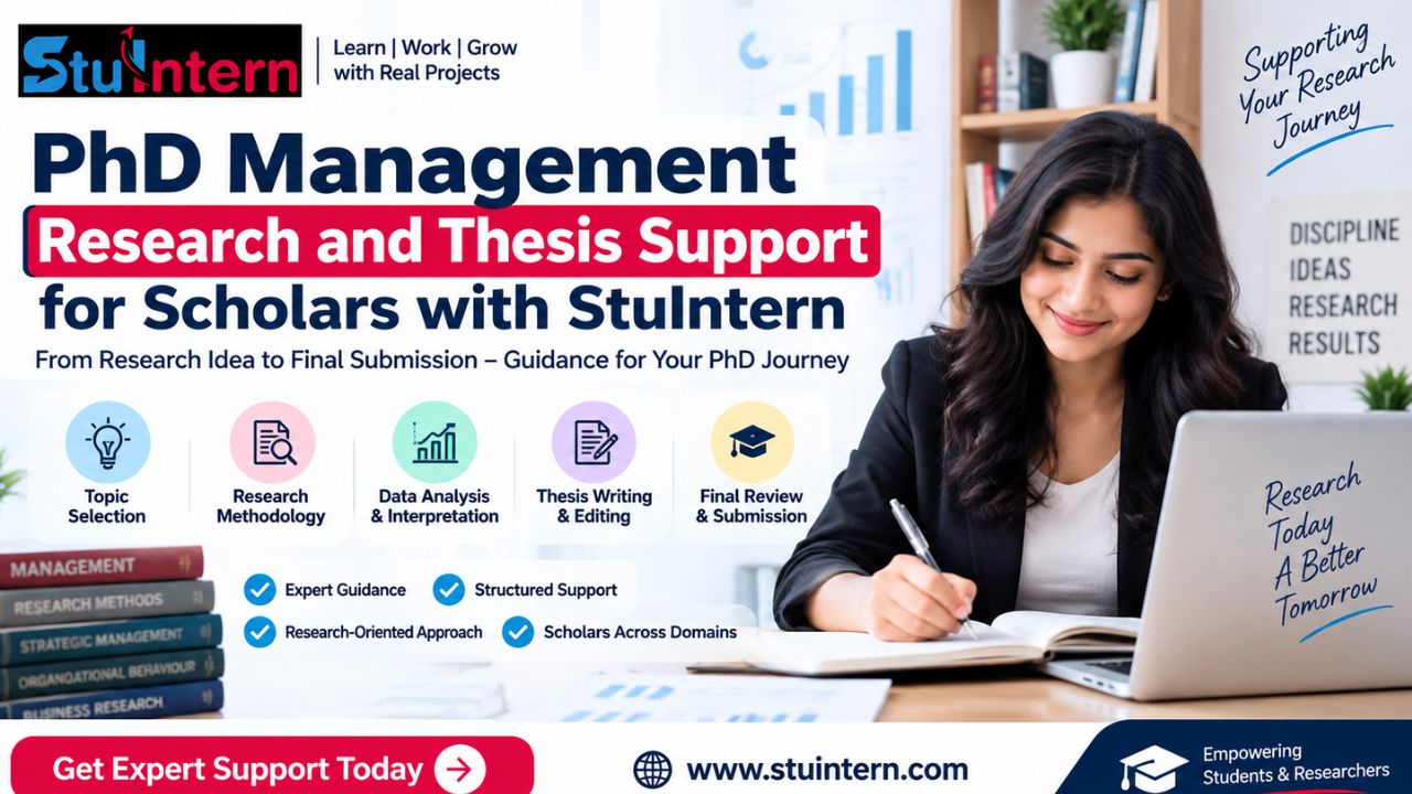 PhD Management Research and Thesis Support for Scholars StuIntern