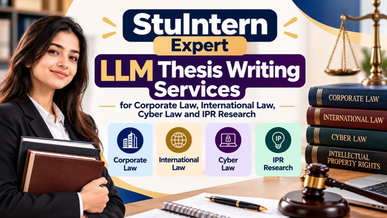 StuIntern Expert LLM Thesis Writing Services for Corporate Law International Law Cyber Law and IPR Research